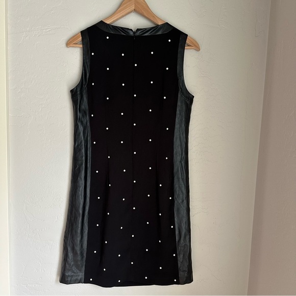 Ann Taylor Black with Pearl Accents‎ and Faux Leather Trim Size: 4 - Picture 9 of 10